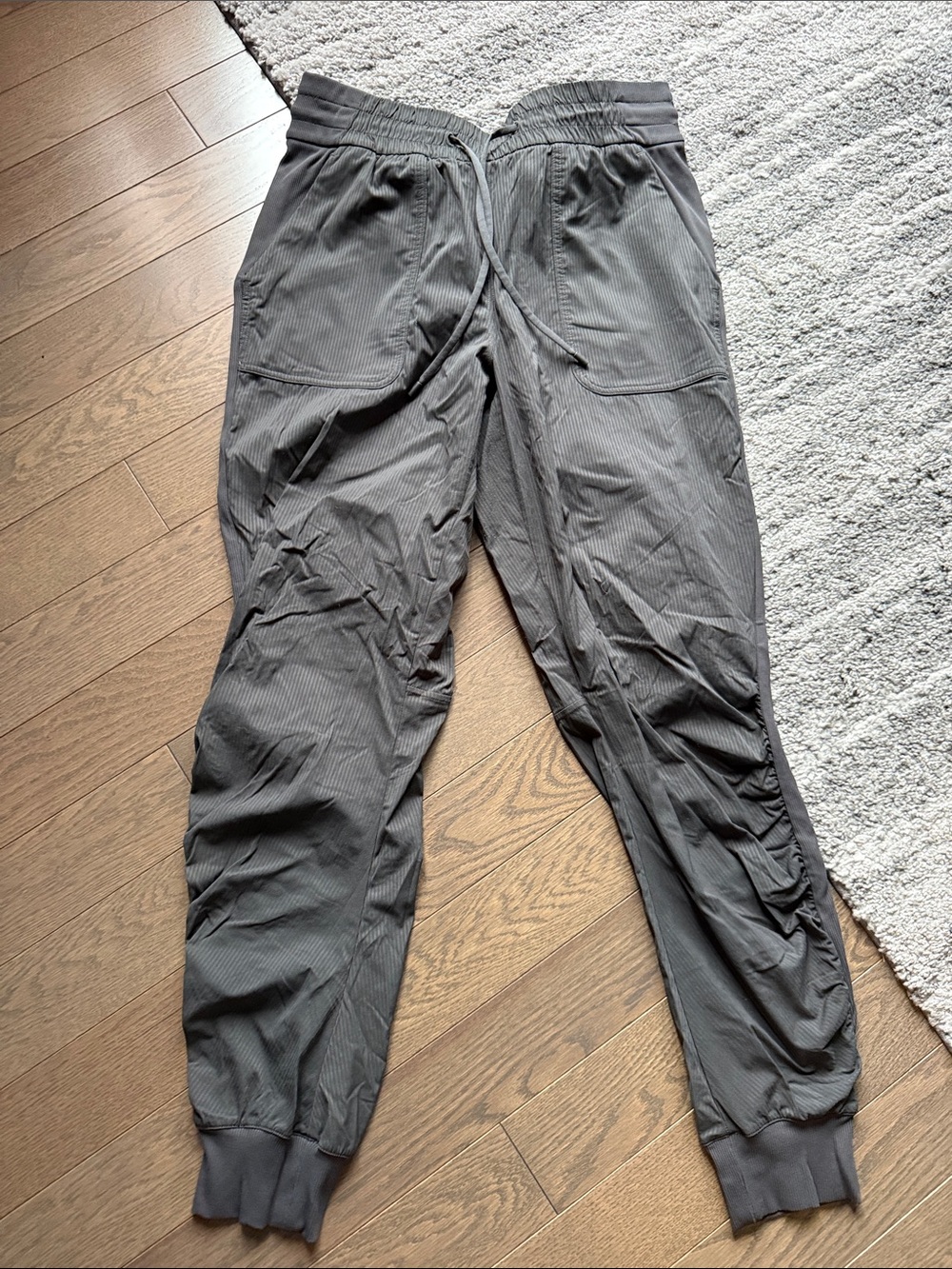 Gray Drawstring Dance Studio Jogger Pants